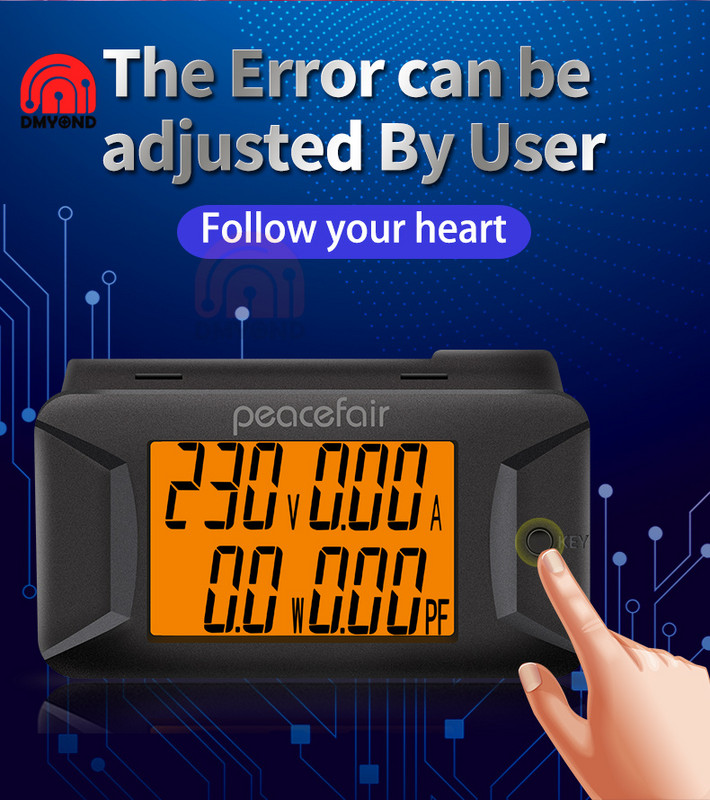 AC 40-400V 100A digitális multiméter feszültség áramerősségmérő elektromos műszer Teljesítménytényező mérő Wattmérő PZEM-028