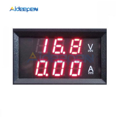 DC 0-100V 10A LCD ekranas Skaitmeninis voltmetras Ampermetras Vatmetras Įtampa Srovės galios matuoklis Volto detektorius 12V 24V 36V 1000W