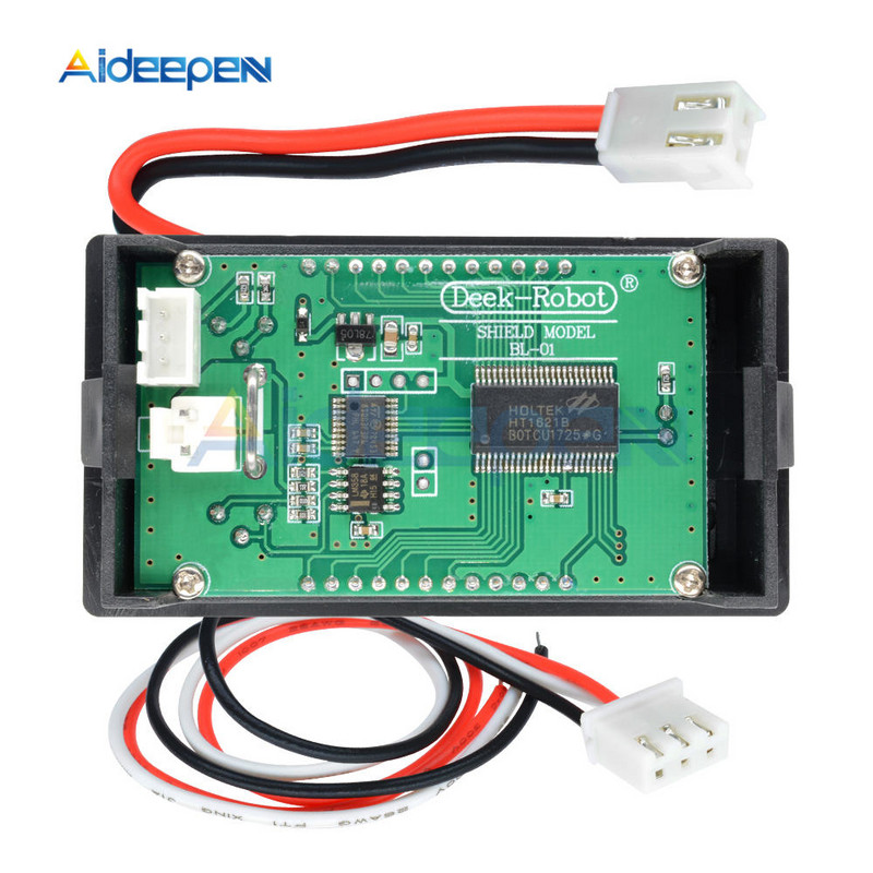 DC 0-100V 10A LCD ekranas Skaitmeninis voltmetras Ampermetras Vatmetras Įtampa Srovės galios matuoklis Volto detektorius 12V 24V 36V 1000W