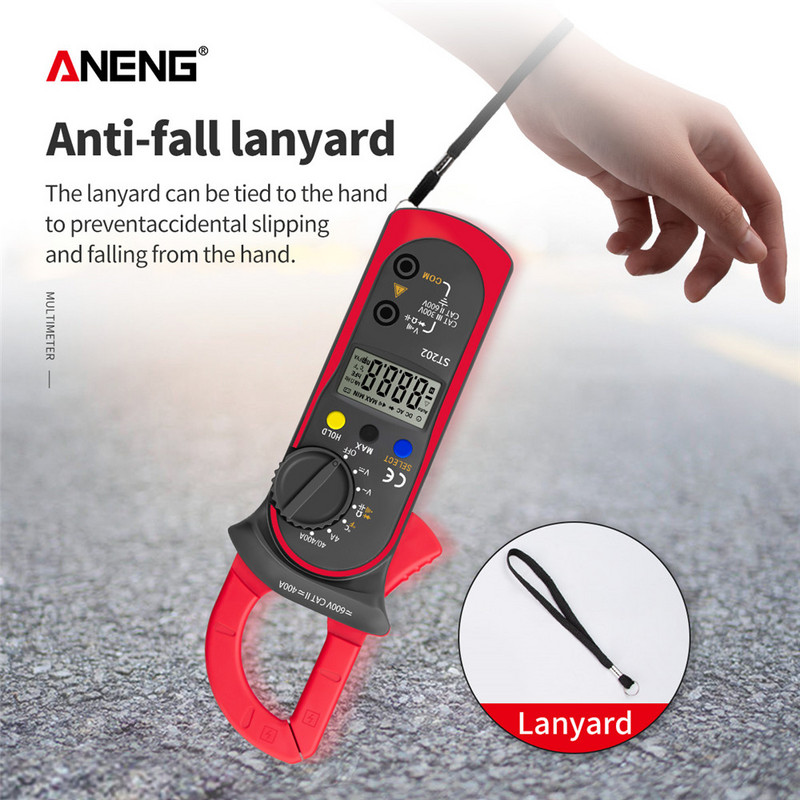 ST202 skaitmeninio gnybto multimetro varžos omų tranzistorių testeriai AC/DC srovės voltmetras Lcr gnybtų matuoklis su temperatūra