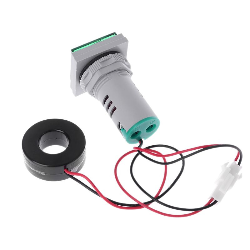 Kvadratinis LED skaitmeninis dvigubo ekrano voltmetras ir ampermetras įtampos matuoklis srovės matuoklis AC 60-500V 0-100A