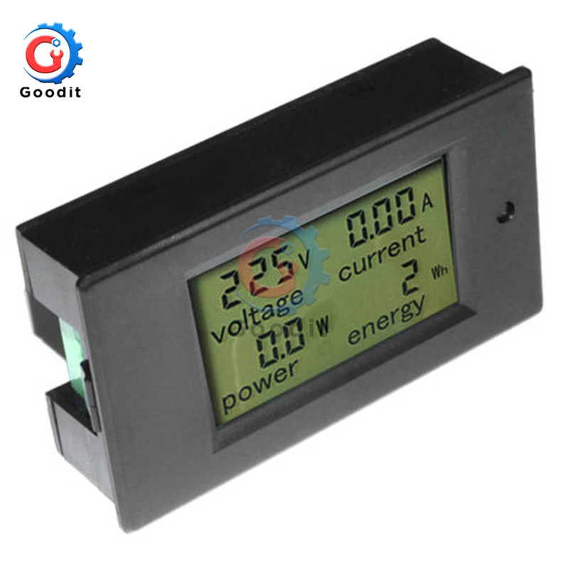 AC 80-260V 100A 50A 20A LCD digitális feszültségmérő Teljesítmény Energiajelző Voltmérő Ampermérő Wattmérő Áram Amper Volt teszter