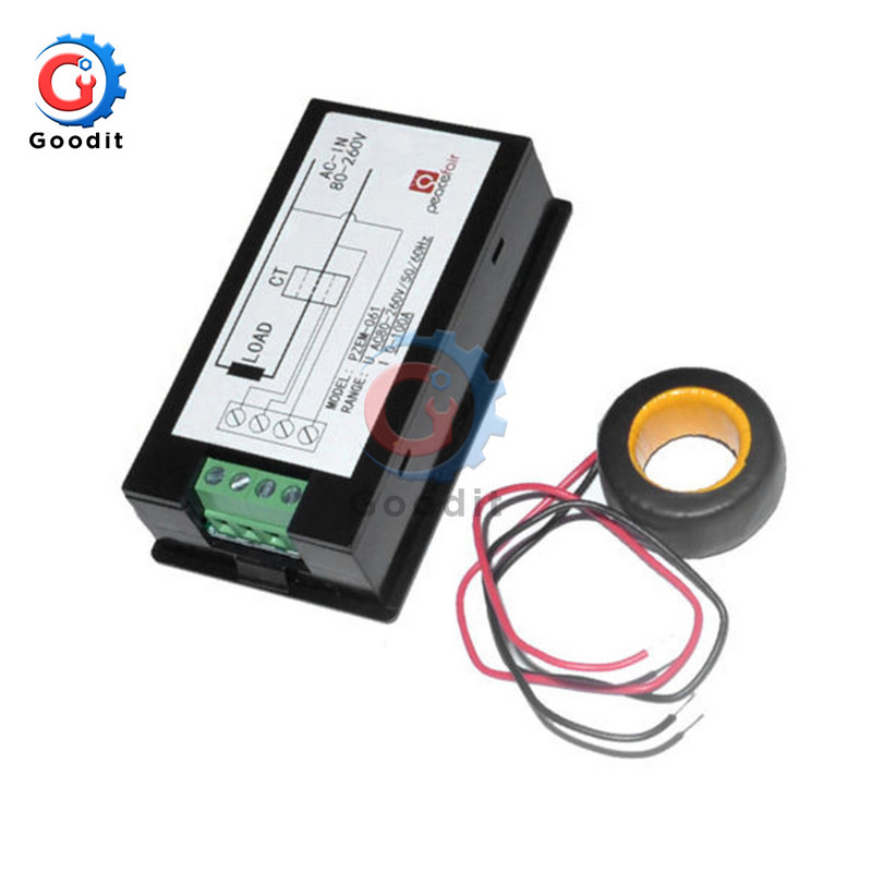 AC 80-260V 100A 50A 20A LCD digitális feszültségmérő Teljesítmény Energiajelző Voltmérő Ampermérő Wattmérő Áram Amper Volt teszter