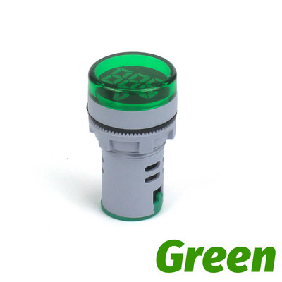 Волтметър Кръгъл 22mm AC 20-500V Тестер Измервател Монитор Захранване LED Индикатор Пилотна лампа Светлинен дисплей Мини цифров волт напрежение