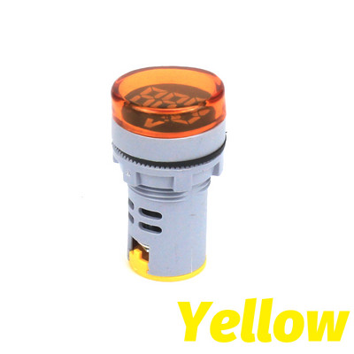 Волтметър Кръгъл 22mm AC 20-500V Тестер Измервател Монитор Захранване LED Индикатор Пилотна лампа Светлинен дисплей Мини цифров волт напрежение