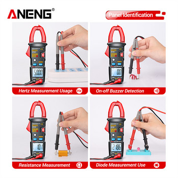 ANENG ST183 Digital Clamp Meter AC Current 6000 Counts True RMS Multimeter AC DC Voltage Tester Hz Capacitence NCV Ohm Tests