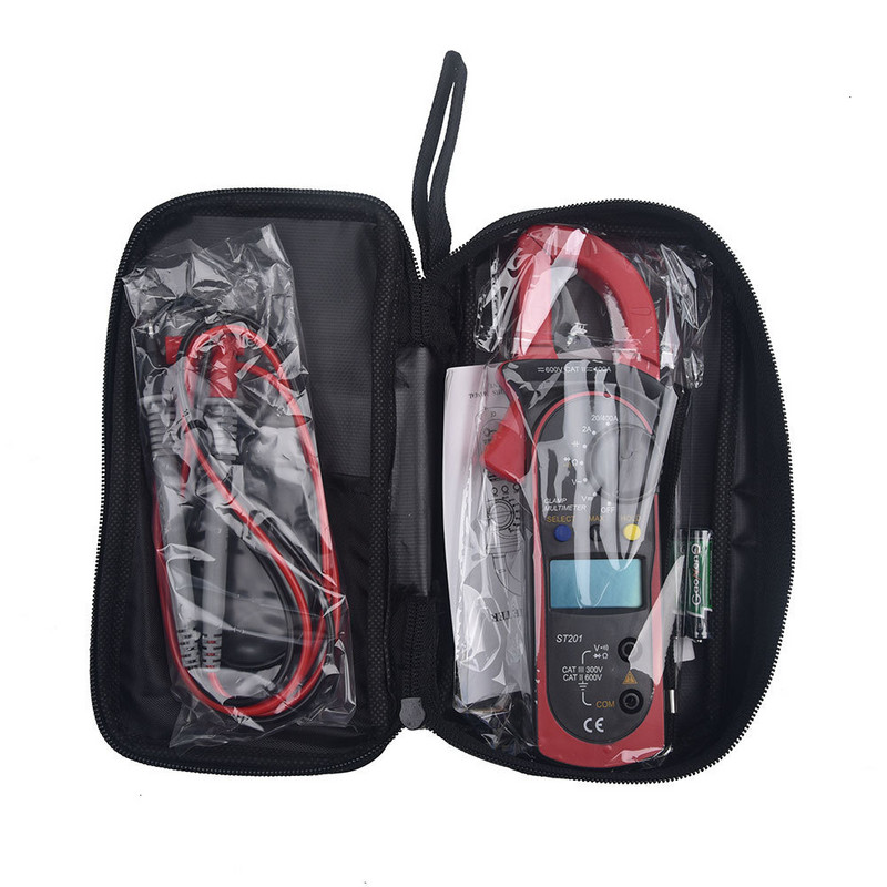 Professzionális autóipari digitális multiméter bilincs mérő árammérő kondenzátor teljesítmény teszt feszültség adatok mutatják AC/DC egység tesztelő