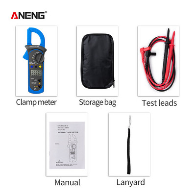 ANENG ST201 Multimetru Clemă Ampermetru Tranzistor Tester condensator Test de putere Tester de tensiune pentru automobile Digital profesional