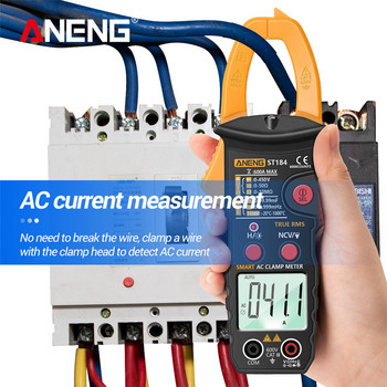 ANENG ST184 Digital Professional Measuring Multimeter Clamp Meter True RMS 6000 Counts Testers AC/DC Τάση AC Ρεύμα Ohm