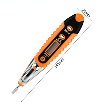 AC DC 12-250V MultiDigital Test Pencil Tester Electrical Screwdriver LCD Display Voltage Detector Test Pen Електрически инструменти
