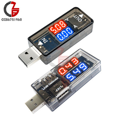 Dual Output USB Tester Digitalni Voltmetar Ampermetar Auto Power Bank Punjač Doctor Trenutni mjerač napona Monitor Detektor za PC