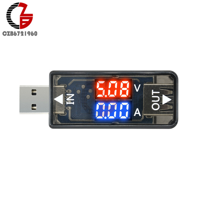 Kettős kimenetű USB-tesztelő digitális feszültségmérő ampermérő autós akkumulátor töltő Doktor áram feszültségmérő monitor detektor PC-hez
