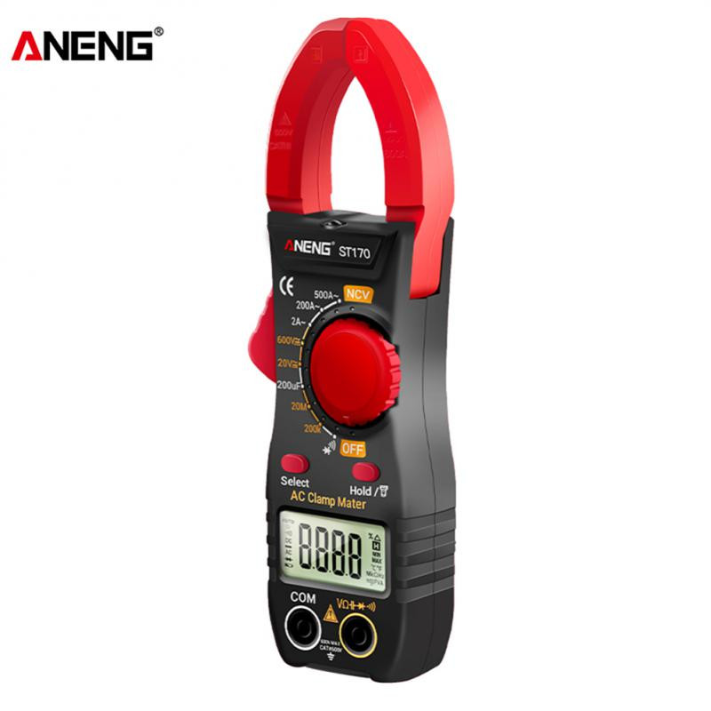 ANENG ST170 skaitmeninis gnybtų matuoklis 1999 DC/AC srovės multimetras Ampermetras įtampos testeris Diodo srovės talpos NCV omų bandymas