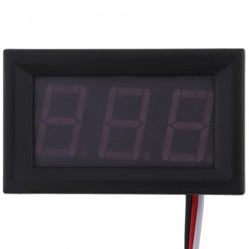 3 καλώδια 0,56 ιντσών Mini Digital Voltmeter DC100V Panel Amp Volt Meter Tester LED Display