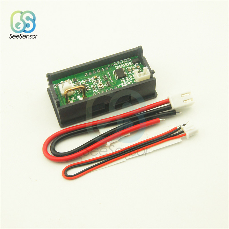 0-10A 0,56" 4-bitine LED digitaalne ampermeeter Voolu paneelmõõtur Mõõtur Voolu mõõteriist Punane Roheline Sinine 0,56-tolline ekraan