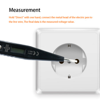 Μολύβι δοκιμής ηλεκτρικού καλωδίου με οθόνη LED 12V-220V Δοκιμαστής αισθητήρα τάσης DC Ενδεικτικό μετρητή ανίχνευσης σημείου διακοπής για πλακέτα κυκλώματος