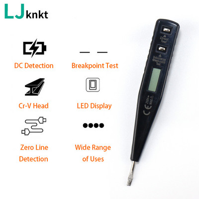 Olovka za ispitivanje električne žice s LED zaslonom 12V-220V Tester senzora napona Indikator mjerača za otkrivanje prekidne točke za strujnu ploču