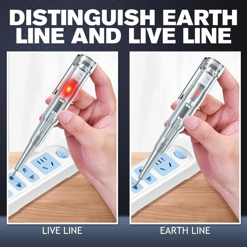 Elektromos teszter toll vízálló, indukált feszültségre reagáló Teste csavarhúzó szerszám jelzőfénnyel 70-250V villanyszerelő szerszám