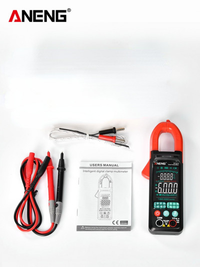 ANENG ST211 Digitalna kliješta 6000 Counts Multimetar DC/AC napon Strujni ispitivač Auto pojačalo Hz Veliki ekran u boji NCV Ohm Test