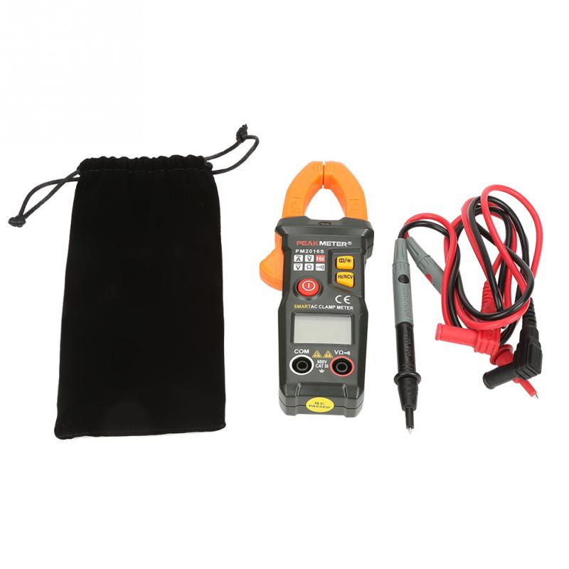 PEAKMETER PM2016A/PM2016S Taustvalgustuse digitaalse ekraaniklambriga multimeeter 6000 loendab automaatse vahemiku vahelduv-/alalisvoolu pinge voolumõõtur Ohmmeeter