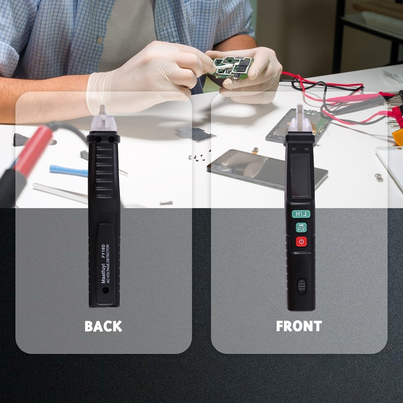 Επαγγελματικός ελεγκτής ψηφιακού πολυμέτρου Live/Wire Voltmeter Ampermeter Vu Meter Electronic Tools Ένδειξη τάσης