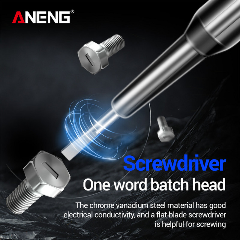 Električna ispitna olovka Odvijač 24-250 V Inteligentni detektor napona Tester strujnog kruga sa svjetlom indikatora Zvuk i svjetlo Alarmna olovka