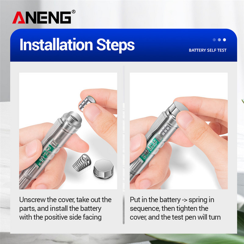 Električna ispitna olovka Odvijač 24-250 V Inteligentni detektor napona Tester strujnog kruga sa svjetlom indikatora Zvuk i svjetlo Alarmna olovka