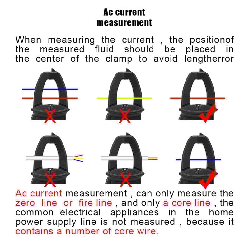 Digitaalne klambrimõõtur Professionaalne multimeeter Ohm Hz Tester Pingemõõtur True RMS ST184 6000 Loendab vahelduv- ja alalispinge tester