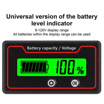 Измервател на мощността на батерията Индикатор за капацитет Цифров преносим тестер за спестяване на електроенергия за зелена светлина