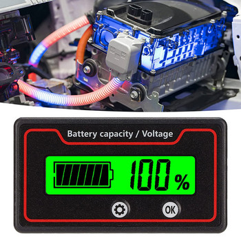 Измервател на мощността на батерията Индикатор за капацитет Цифров преносим тестер за спестяване на електроенергия за зелена светлина