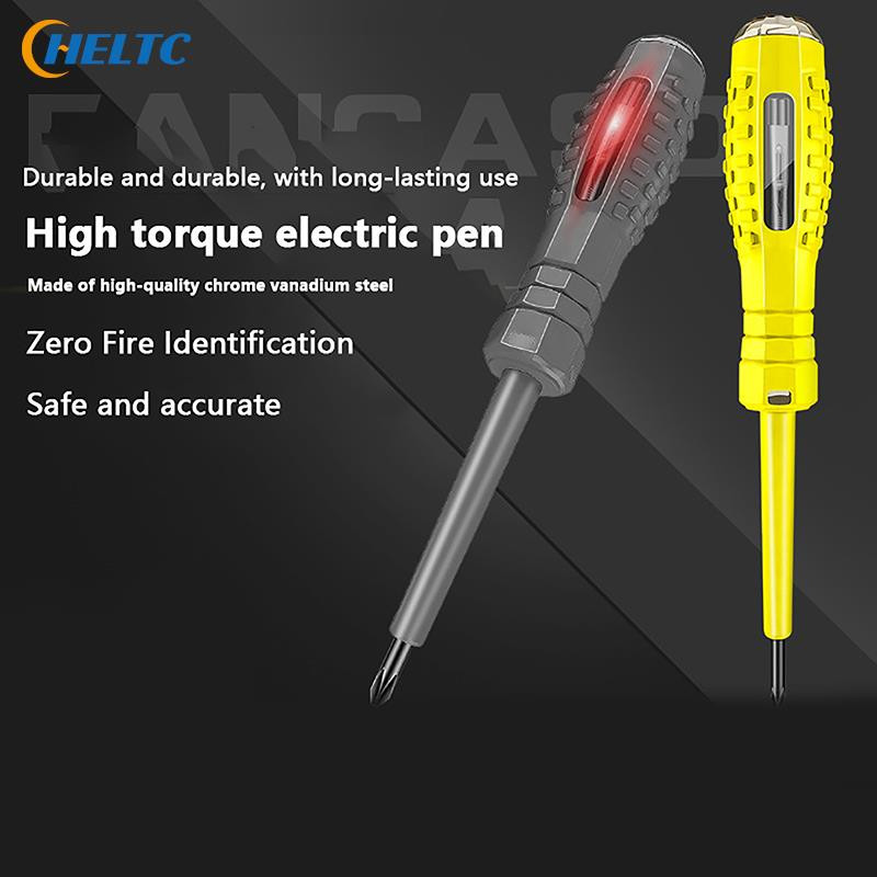 Skaitmeninis įtampos testerio rašiklis kintamosios srovės bekontaktis indukcinis bandymo pieštukas voltmetras galios detektorius elektrinis atsuktuvo indikatorius