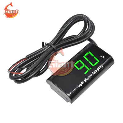 Afișaj digital LED de 0,56 inchi IPX6 Voltmetru digital rezistent la apă 12V Volt Meter Monitor Tester DC 3V până la 18V pentru mașină auto