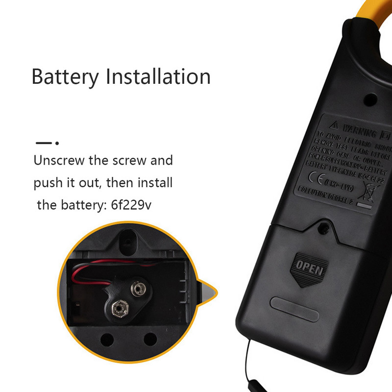 266X digitaalne klambriammeeter täisautomaatne AC-DC ampermeeter koos helisignaaliga Digitaalne klambrimõõtur Automaatne mõõtmisklambermõõtur