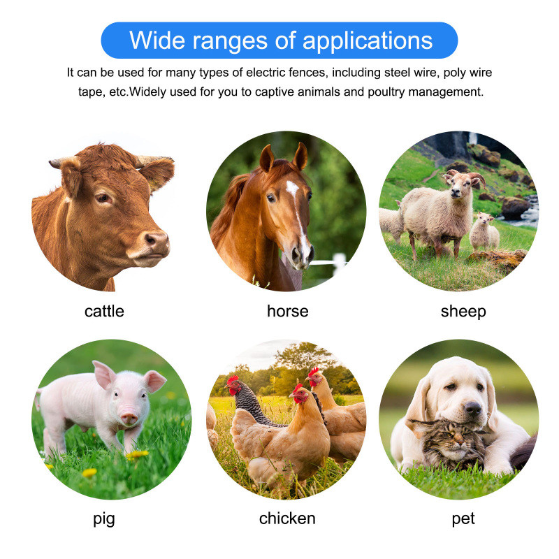 Digitális mezőgazdasági kerítés feszültségvizsgáló Hordozható elektromos kerítés feszültségvizsgáló mérő kerítés nyomásmérő érzékelő 7000/8000/12000V