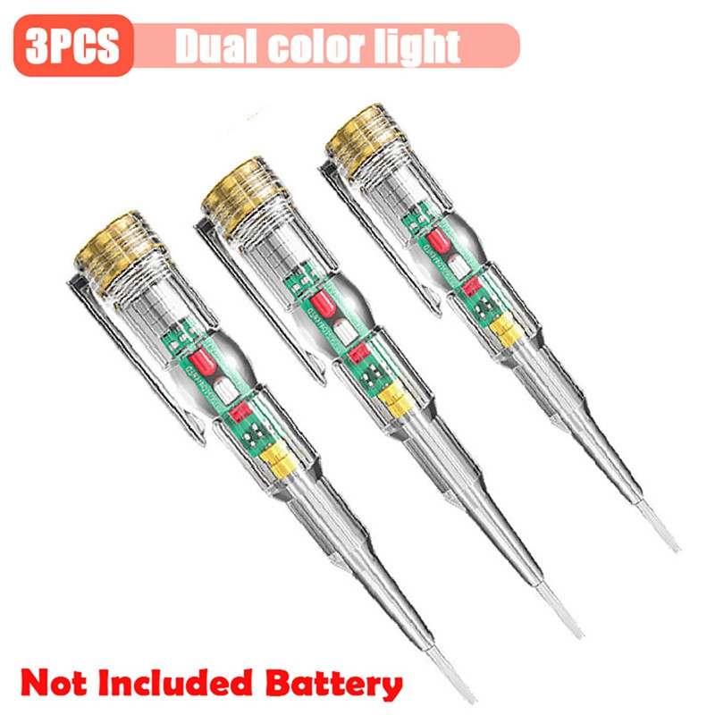 3 db intelligens indukciós tápfeszültség érzékelő toll 24-250 V áramkörvizsgáló csavarhúzó háztartási villanyszerelő szerszámok