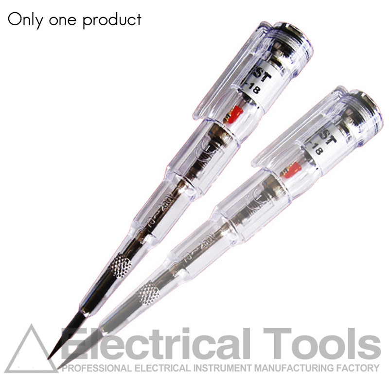 Ūdensnecaurlaidīgs elektriskā testera pildspalvas skrūvgriezis zondes gaismas sprieguma testera detektors AC/DC 70-250V testa pildspalvas voltmetrs