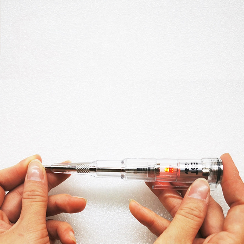 Ūdensnecaurlaidīgs elektriskā testera pildspalvas skrūvgriezis zondes gaismas sprieguma testera detektors AC/DC 70-250V testa pildspalvas voltmetrs