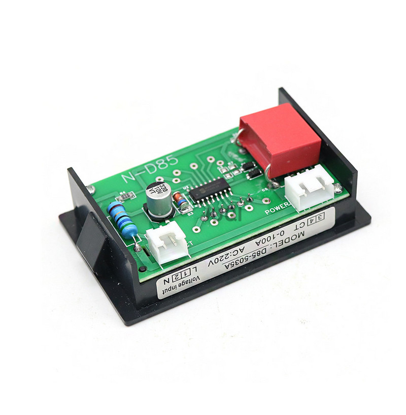 A D85-A AC digitális kijelzős ampermérő 0-100 A beágyazott telepítésű digitális LED ampermérő panel sönttel