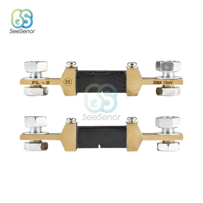 Išorinis šuntas FL-2 300A 200A 75 mV srovės matuoklis šunto varža, skirta skaitmeniniam voltmetro ampermetro vatmetro ampermačiui