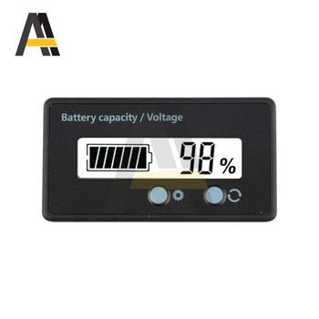 7V-100V 6V-73V Индикатор за капацитета на оловно-киселинната батерия Измервател на напрежение Волтметър LCD монитор Волтметър Тестер за напрежение Измервател