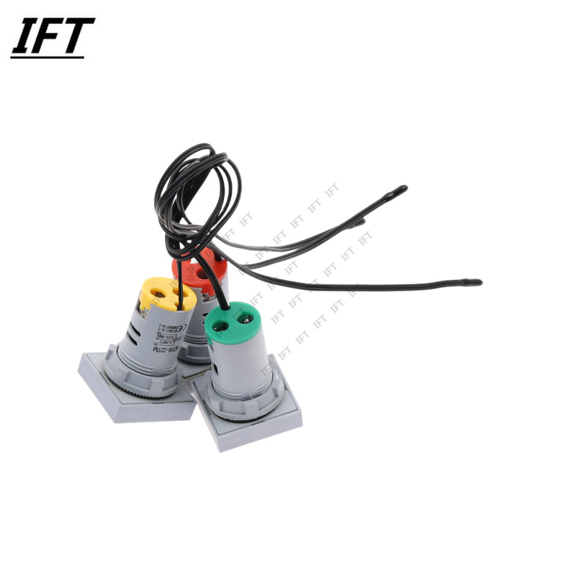 Mini LED Ένδειξη 22mm Τετράγωνη Ψηφιακή Οθόνη Θερμόμετρο 0-300 μοίρες Τάση AC20-380V Καλώδιο αισθητήρα ανίχνευσης θερμοκρασίας