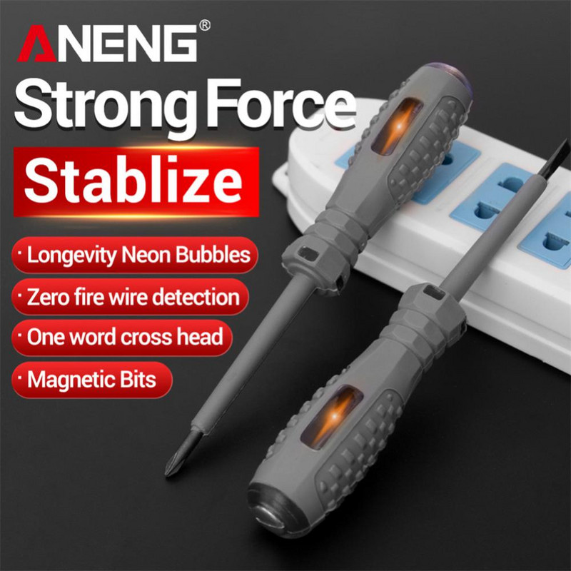 Тестер за електрическо напрежение Писалка Аксесоари за дома Инструменти Отвертка Волтметър Детектор на мощност Индукционен тест Молив Инструменти и джаджи