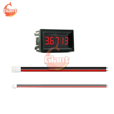 Naujas DC4-30V 0,36" 5 skaitmenų 0-3A nuolatinės srovės ampermetras Skaitmeninis srovės skydo matuoklis Ampermatras testeris detektorius LED ekranas Integruotas šuntas