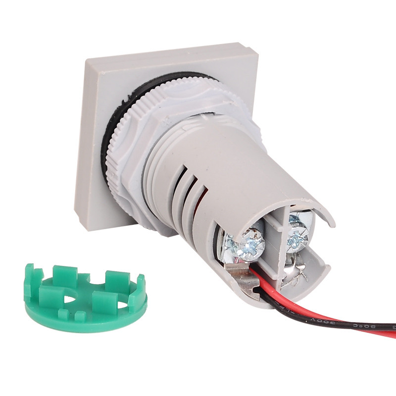 ST17A ruut 22 mm ampermeetri voolumõõtur 0-100 A ampermeetri näidik Valgusvoolu tester signaaltuli elektrivoolu tester