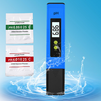 PH метър 0,01 PH Високопрецизен тестер за качество на водата с диапазон на измерване PH Тест писалка, подходяща за аквариум с плувен басейн