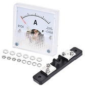 Analoogvoolu paneelmõõtur 91C4 koos 75 mV šundiga vooluahela testimiseks Ampertesteri mõõtur 1 komplekt