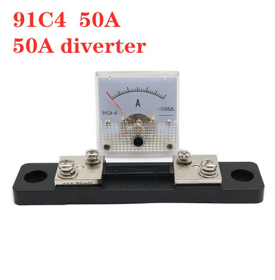 Analoogvoolu paneelmõõtur 91C4 koos 75 mV šundiga vooluahela testimiseks Ampertesteri mõõtur 1 komplekt