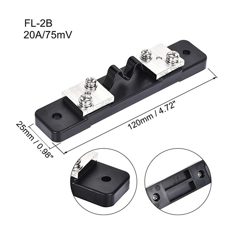 Analoogvoolu paneelmõõtur 91C4 koos 75 mV šundiga vooluahela testimiseks Ampertesteri mõõtur 1 komplekt