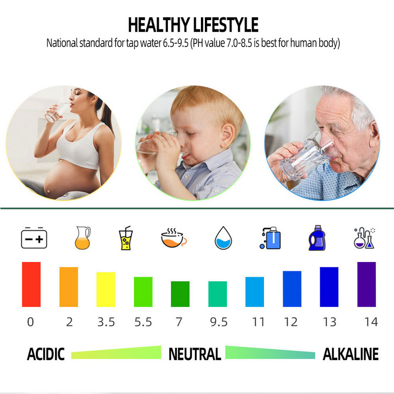 5 viename skaitmeninis PH matuoklis TDS/EC/ORP/temperatūros matuoklis, nešiojamasis vandens kokybės monitoriaus testeris, skirtas baseinams, geriamojo vandens akvariumams