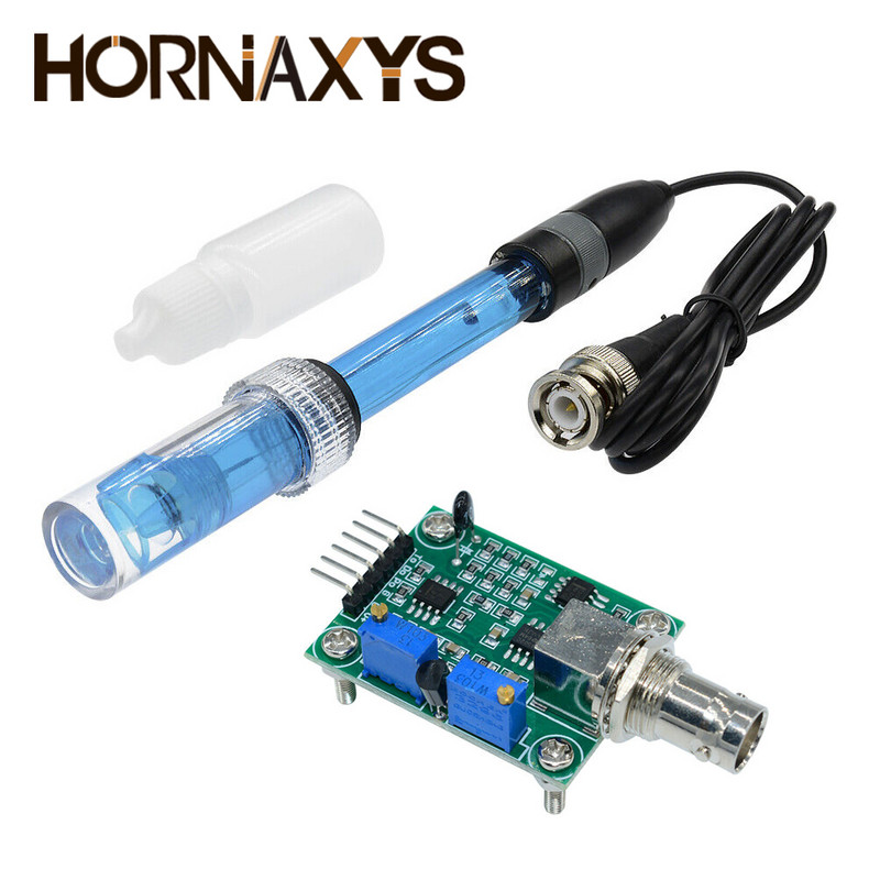 PH elektroodi andur PH 0-14 väärtuse tuvastamise regulaatori anduri mooduli seire juhtpaneeli arvesti tester BNC PH konnektori sond